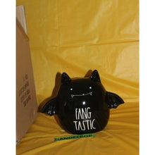 Load image into Gallery viewer, Rae Dunn Fang Tastic Figural Ceramic Black Bat Halloween