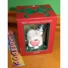 Load image into Gallery viewer, American Greetings 1st Christmas Together 2002 Holiday Ornament AXOR-010H