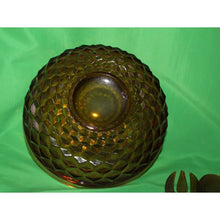 Load image into Gallery viewer, Whitehall Colony Gold Amber Glass Diamond Pattern 3 Piece Salad Set K6217