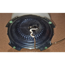 Load image into Gallery viewer, Quoizel 1978 Satin Lace Floral Gone With The Wind Large Hurricane Table Lamp 28"