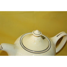 Load image into Gallery viewer, Crooksville Hall Silhouette Vintage Teapot Yellow With Black