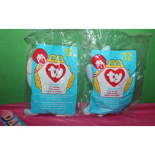 Load image into Gallery viewer, Pair Of Ty Teenie Beanie Babies McDonald's Happy Meal Toys Peanut Elephant 12