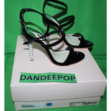 Load image into Gallery viewer, Sophia Webster Rosalind Velvet Sandal Stiletto Crystal Heel Shoes Women's 36.5