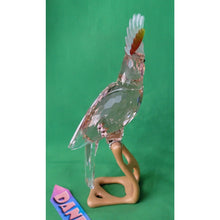 Load image into Gallery viewer, Swarovski Crystal Cockatoo Paradise Red Bird On Perch Retired Figurine 718565