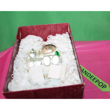Load image into Gallery viewer, Hallmark Crown Reflections Frosty Friends Ed Seale Glass Holiday Ornament 1999