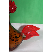 Load image into Gallery viewer, Vintage Murano Style Handblown Rooster Paperweight Solid Figurine 8.5" tall