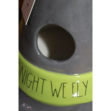 Load image into Gallery viewer, Rae Dunn Tonight We Fly Large Witch Hat Ceramic Birdhouse Feeder Halloween