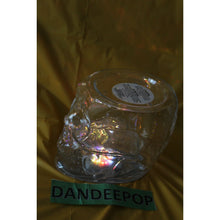 Load image into Gallery viewer, Bath & Body Works 2021 Light Up Skull Head 3 Wick Jar Pedestal Candle Holder