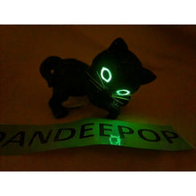 Load image into Gallery viewer, Bath & Body Works 2021 Black Cat Candle Hanger Glow In The Dark Eyes Halloween