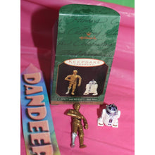 Load image into Gallery viewer, Vintage Hallmark Keepsake Miniature Star Wars C3PO R2D2 2 Pc Ornament Set 1997