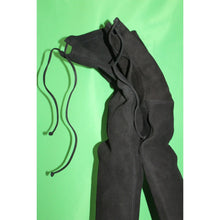 Load image into Gallery viewer, Stuart Weitzman Tiemodel Black Suede High Heel Boots G232996 Women's 6.5M