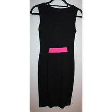 Load image into Gallery viewer, Yoana Baraschi Black With Pink Color Block Sleeveless Dress Size Women's XS