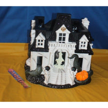 Load image into Gallery viewer, Bath & Body Works Glow In The Dark House Luminary 3 Wick Jar Candle Holder 2024