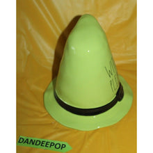 Load image into Gallery viewer, Rae Dunn Witch Please Ceramic Figural Hat Green Black Halloween Decoration