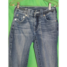Load image into Gallery viewer, True Religion Mid Rise Skinny Jennie Curvy Blue Jeans Size Women's 24