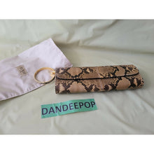 Load image into Gallery viewer, Ted Rossi NYC Python Snakeskin Bangle Clutch Wristlet Handbag C107 M10049