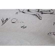 Load image into Gallery viewer, Nano Lopez Olivia Nanimals Giraffe Signature Art Giclee Canvas Unframed 84/320