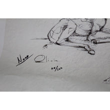 Load image into Gallery viewer, Nano Lopez Olivia Nanimals Giraffe Signature Art Giclee Canvas Unframed 84/320