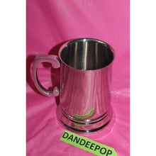 Load image into Gallery viewer, Pier One Imports Silver Color Metal Beer Mug With Handle Reads Best Dad Ever