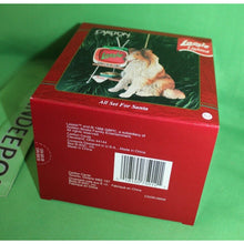 Load image into Gallery viewer, American Greetings Carlton Lighted Lassie All Set For Santa Heirloom Ornament