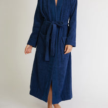 Load image into Gallery viewer, Turkish Cotton Terry Cloth Pleated Bathrobe