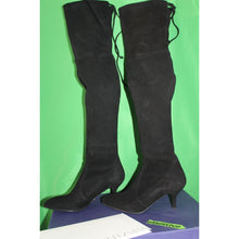 Load image into Gallery viewer, Stuart Weitzman Tiemodel Black Suede High Heel Boots G232996 Women's 6.5M