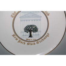 Load image into Gallery viewer, The Buttonwood Club Commemorative Plate New York Stock Exchange May 17 1792