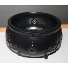 Load image into Gallery viewer, Bath & Body Works Black Footed Round Cauldron Body Care Holder Vanity Halloween