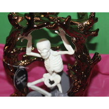 Load image into Gallery viewer, Bath & Body Works Dancing Skeleton In Tree Glow In The Dark Candle Holder