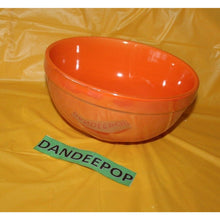 Load image into Gallery viewer, Rae Dunn Candy Coma Large orange Lusterware Ceramic Bowl Display Halloween