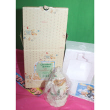Load image into Gallery viewer, Enesco Cherished Teddies Figurine Stormi Hark The Herald Angels Sing 1996 In Box