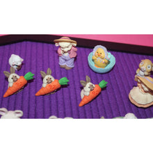 Load image into Gallery viewer, Hallmark Vintage 22 Piece Easter Holiday Rabbit Lamb Chick Egg Merry Miniatures