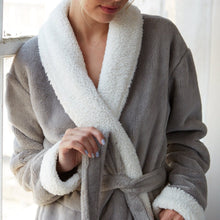 Load image into Gallery viewer, Cloud Soft Sherpa Fleece Robe