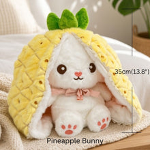 Load image into Gallery viewer, Reversible Strawberry Bunny Plush Toy Soft Polyester Stuffed Animal for Kids Hide and Seek Transforming Toy