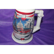 Load image into Gallery viewer, Anheuser Busch Budweiser Holiday At the Capitol 2001 Stein Beer Stein Drinkware