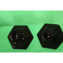 Load image into Gallery viewer, Avon Glass Dark Ruby Red Pair Of Taper Candle Holders Cape Cod Collection