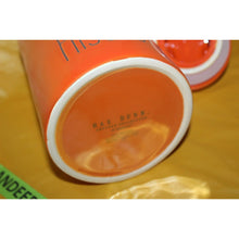 Load image into Gallery viewer, Rae Dunn Bugs & Hisses Orange Luster Finish Ceramic Canister Halloween Decor