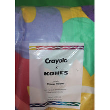Load image into Gallery viewer, Crayola Kohl's Collaboration 2 Pack Faux Fur Abstract Throw Pillows 16 x 16