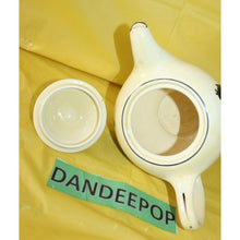 Load image into Gallery viewer, Crooksville Hall Silhouette Vintage Teapot Yellow With Black