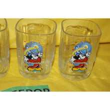 Load image into Gallery viewer, Disney Magic Kingdom Mickey Mouse McDonalds 4 Piece Fantasia 2000 WDW Glassware