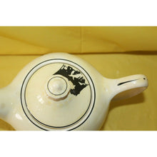 Load image into Gallery viewer, Crooksville Hall Silhouette Vintage Teapot Yellow With Black