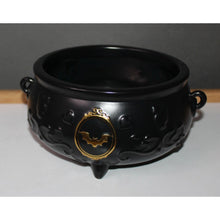 Load image into Gallery viewer, Bath & Body Works Black Footed Round Cauldron Body Care Holder Vanity Halloween