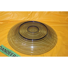 Load image into Gallery viewer, Vintage Blue Depression Glass Swirl Pattern Large Centerpiece Round Bowl