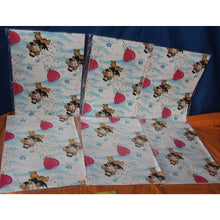 Load image into Gallery viewer, American Greetings Dancing Tuxedo Teddy Bear Hearts Pattern Gift Wrap 6 Packs