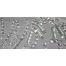 Load image into Gallery viewer, Over 25 Strands Dangling Chandelier Crystals Lampwork Pieces Crafts Restoration