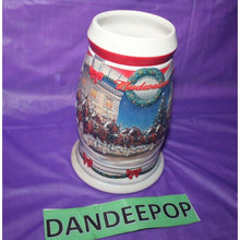 Load image into Gallery viewer, Anheuser Busch Budweiser Holiday At the Capitol 2001 Stein Beer Stein Drinkware