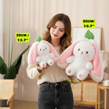 Load image into Gallery viewer, Reversible Strawberry Bunny Plush Toy Soft Polyester Stuffed Animal for Kids Hide and Seek Transforming Toy