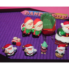 Load image into Gallery viewer, Vintage Lot Of 11 Piece 1980's 90's Hallmark Merry Miniatures Christmas Santa's