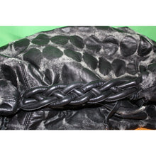 Load image into Gallery viewer, Laura di Maggio Milano Genuine Leather Hobo Patch Handbag With Braided Handle