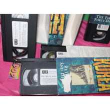 Load image into Gallery viewer, The Forgotten War Korea 1950-1953 7 Movie VHS Box Set